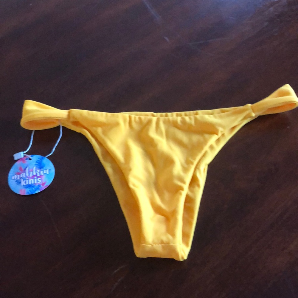 yellow Mahkia kinis bikini bottoms